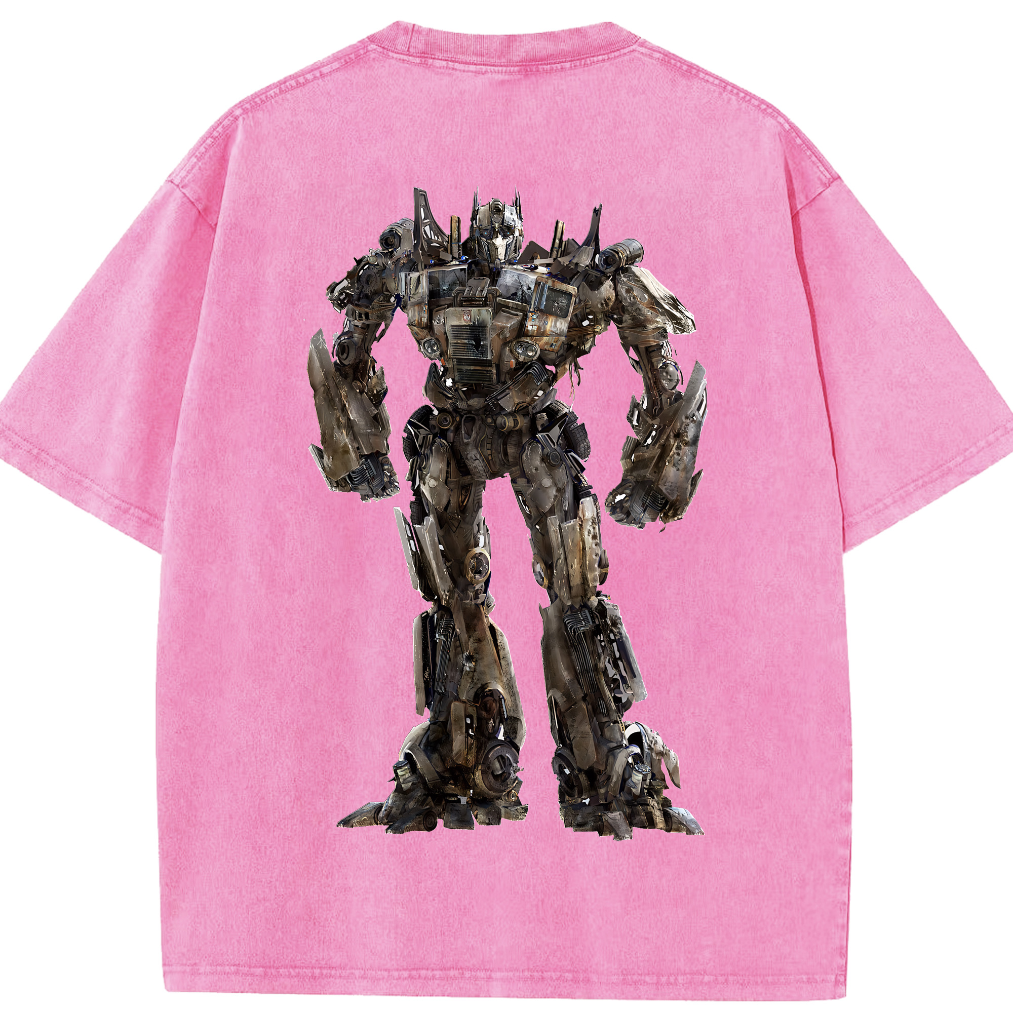（画像用） Transformers トランスフォーマー 綿100% ヴィンテージ風 半袖Tシャツ（背面プリント）